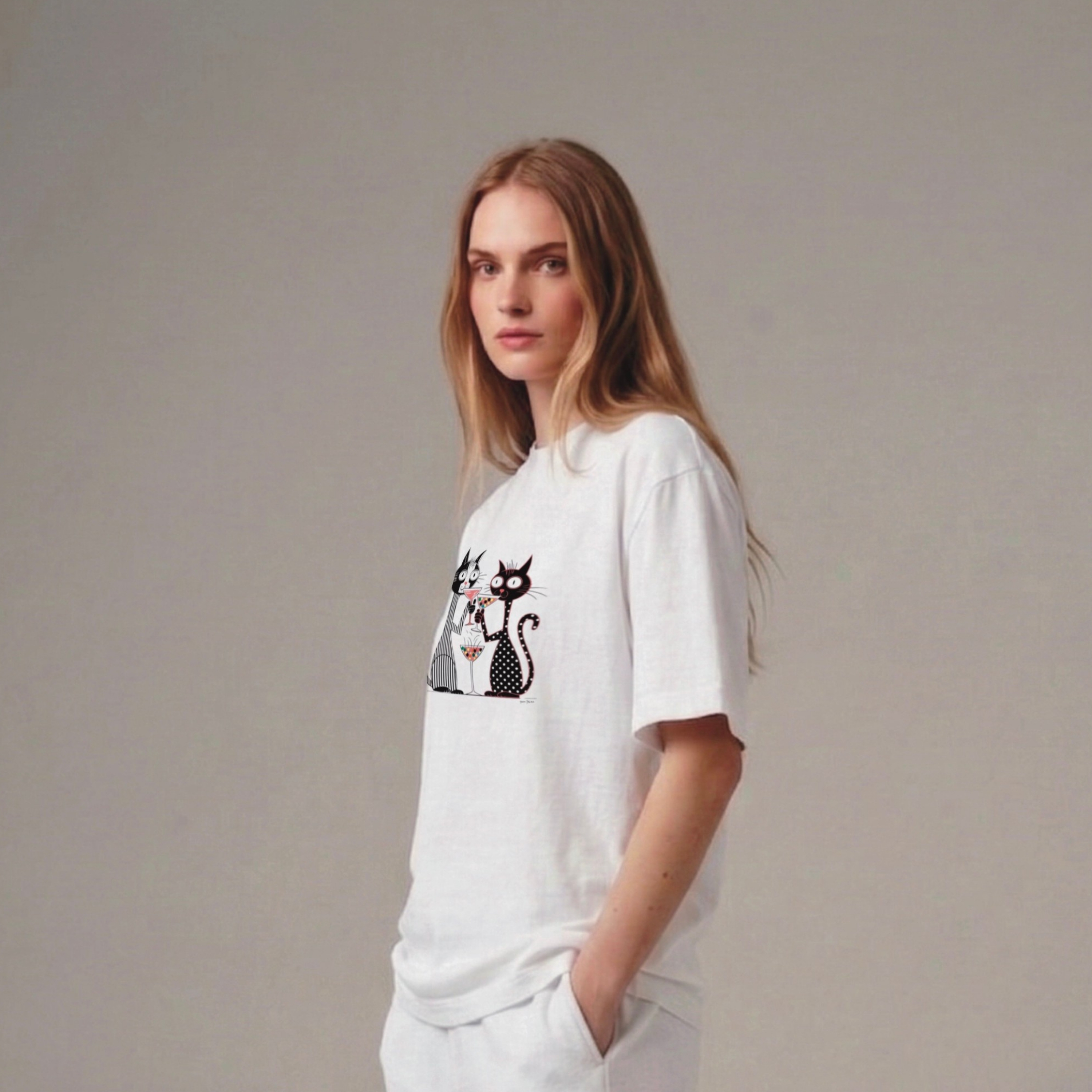 Kittyparty Oversized Tee — alternate view